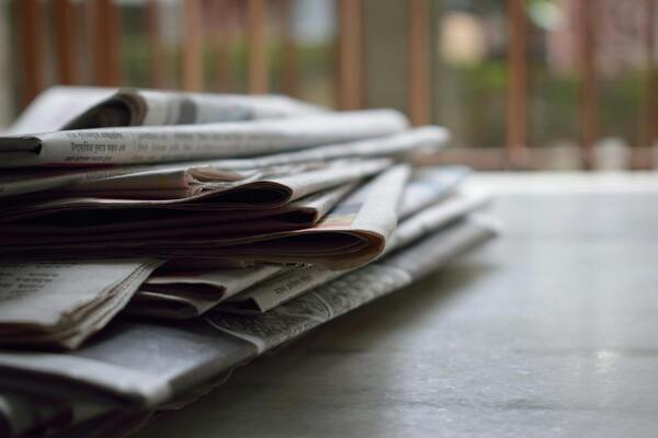 News papers on the table