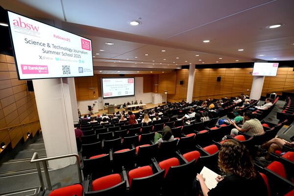 Auditorium at King's College London during ABSW Summer School 2025
