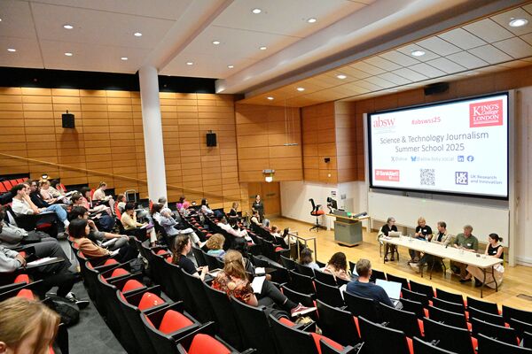 Auditorium at King's College London during ABSW Summer School 2025
