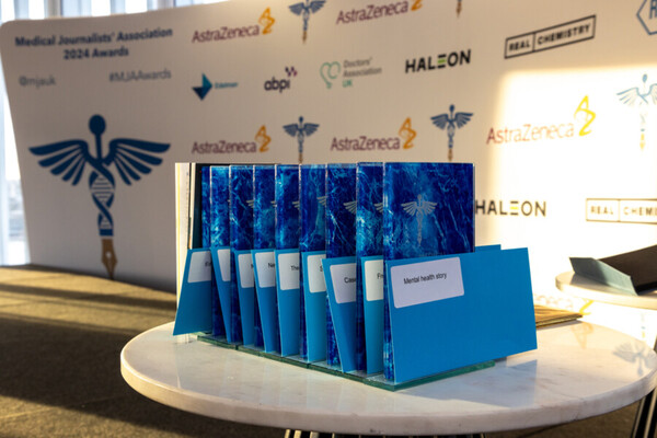 Folders holding the names of the winners of each category for MJA Awards