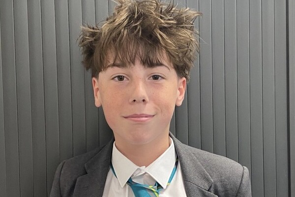 Adrian Dredge, 15, a pupil at Great Western Academy in Swindon