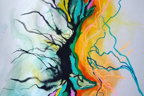 creative arts colour burst by Honorata