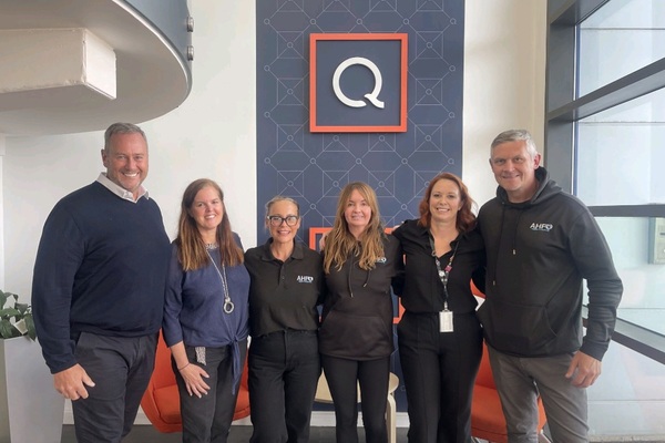 A group of volunteers at a Liverpool employer taking part in a charity partnership