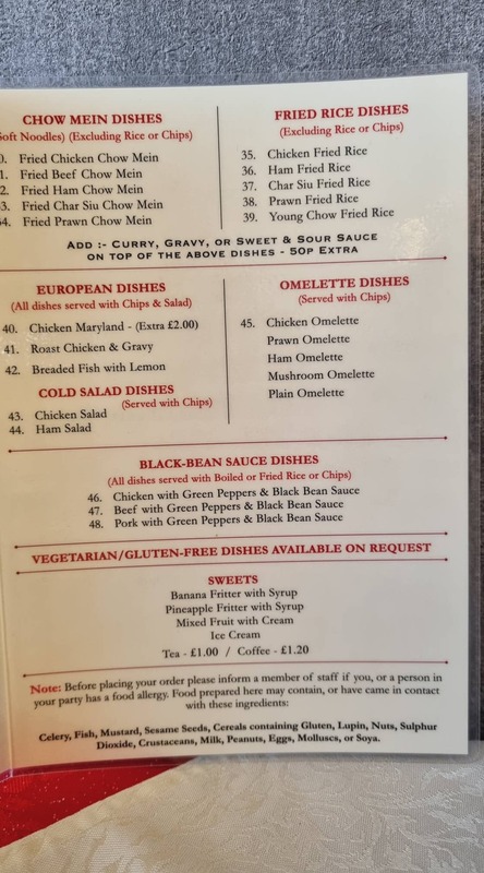 Pics of menu