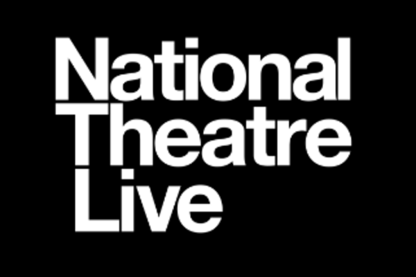 black background with white writing NAtional Theatre Live