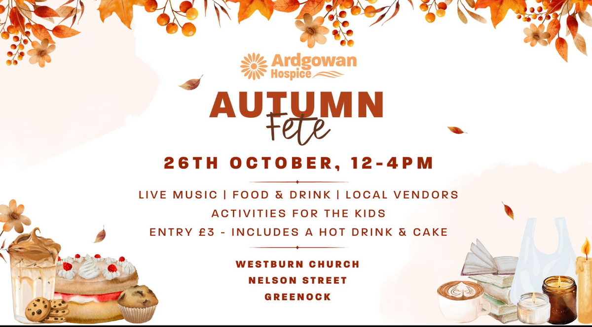 poster / flyer with details of autumn fete event