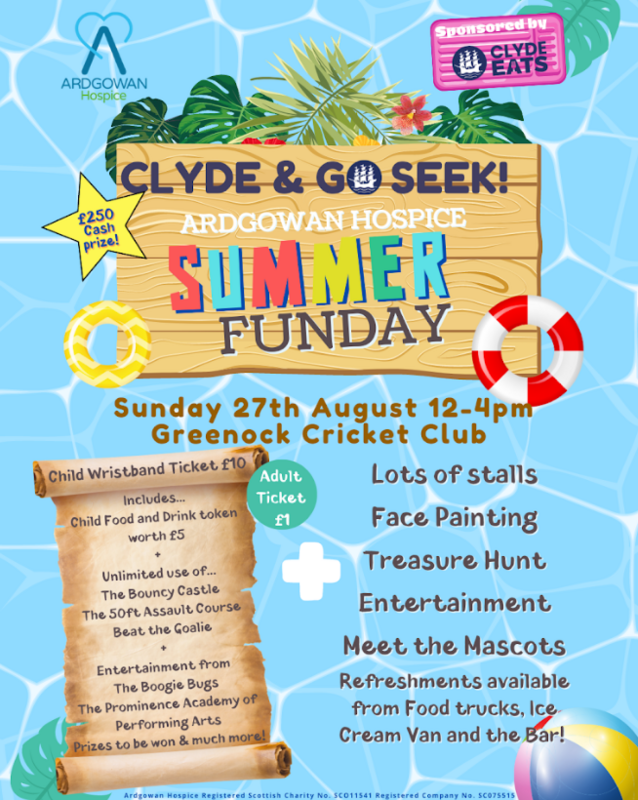 Poster with details of fun day