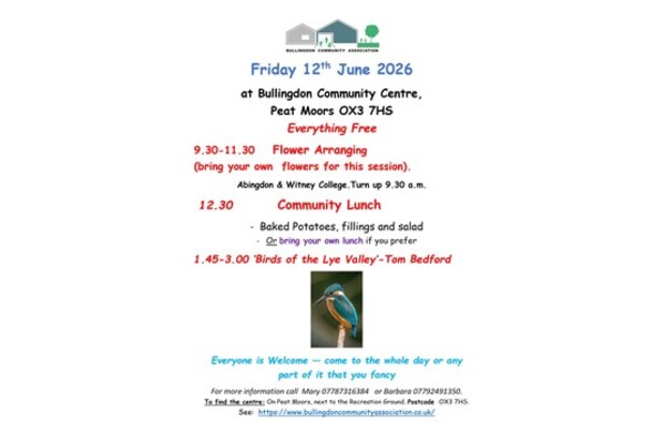 Community lunch, plus two FREE talks, Friday,