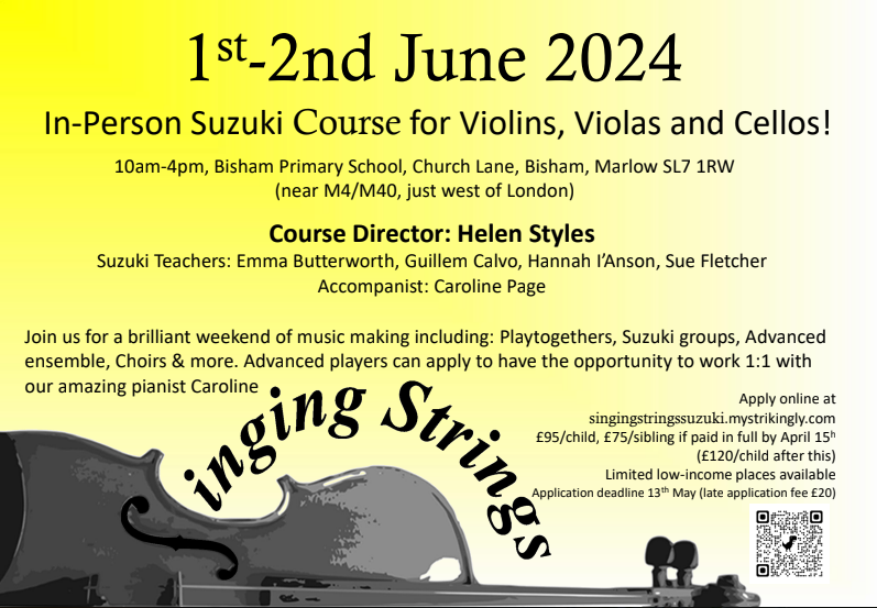 Singing Strings 2024 British Suzuki Music Association