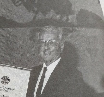 Jim Ferguson with a BSR Award certificate