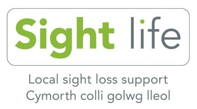 Sight Life logo. Sight is written in bold green