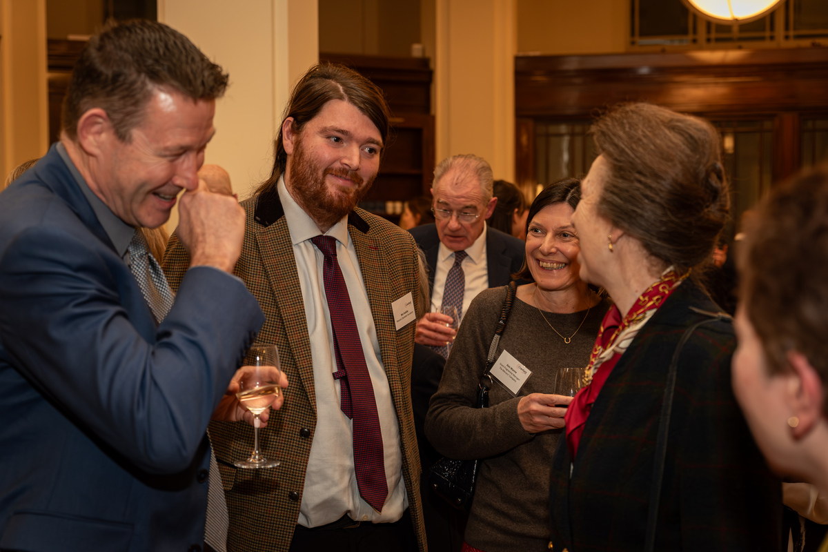 HRH The Princess Royal meeting guests at the Charity Management Matters event.