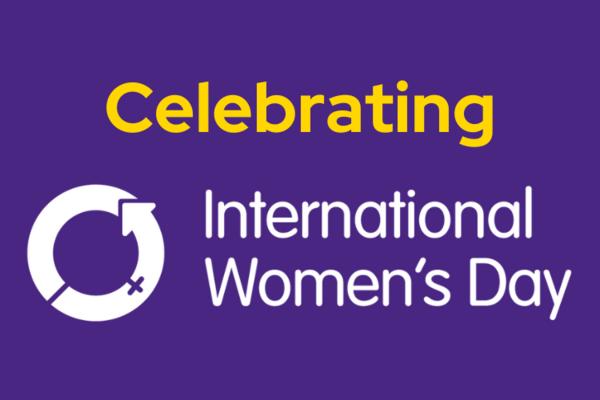 Celebrating International Women's Day logo