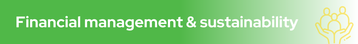 Financial management and sustainability header