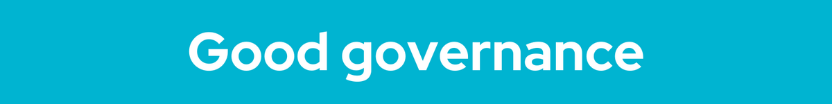 Good governance banner heading
