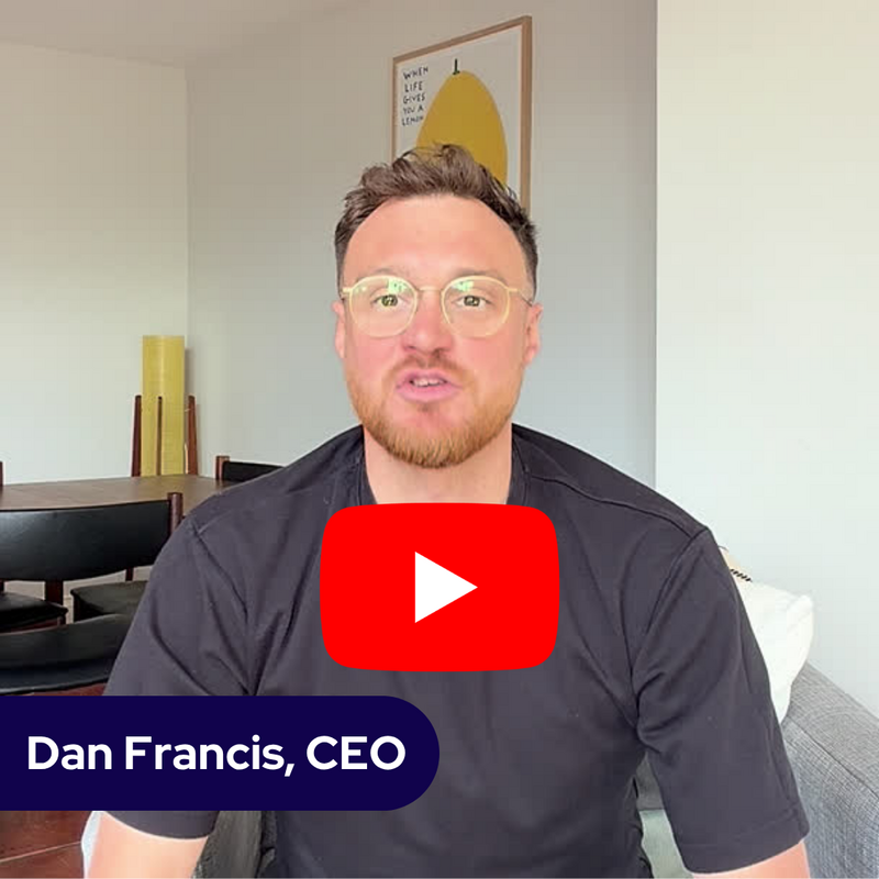 Image of Dan Francis, Cranfield Trust CEO, a man wearing glasses with short red hair and short red hair beard. He is wearing a short sleeved navy t-shirt