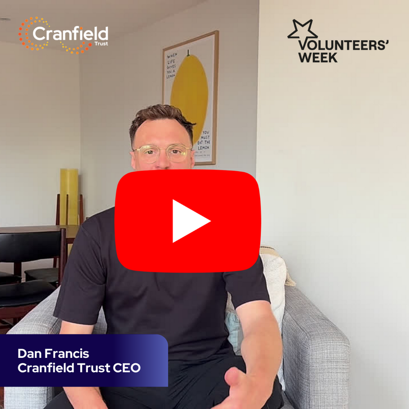 Youtube video thumbnail of Dan Francis' thank you video for volunteers week