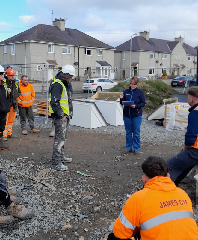 Berni at building site