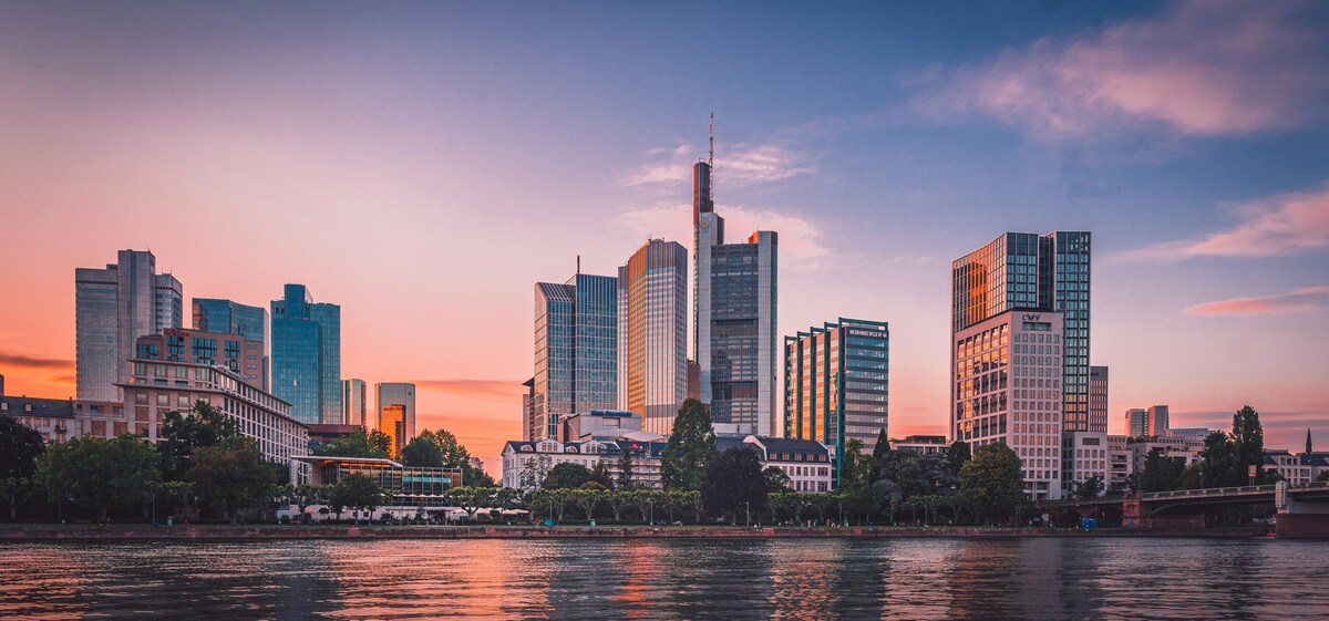 A photo of the Frankfurt skyline