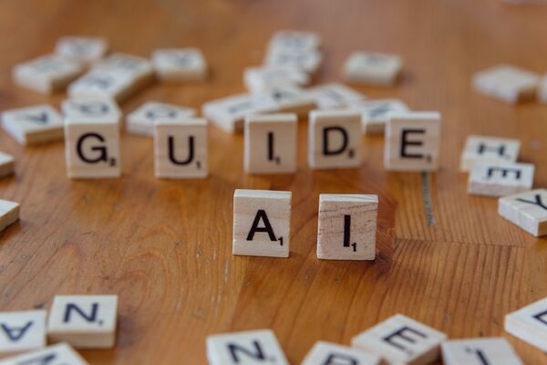 Scramble letters that reading AI Guide