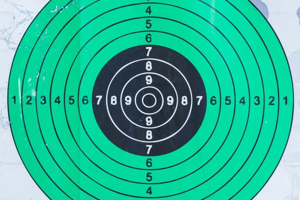 Picture of a target as used in a shooting range