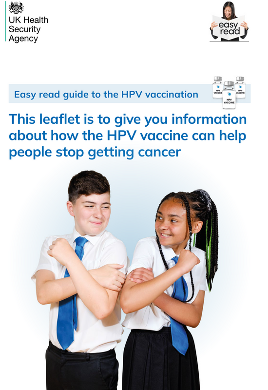 HPV vaccination Easy read guide Easy Health