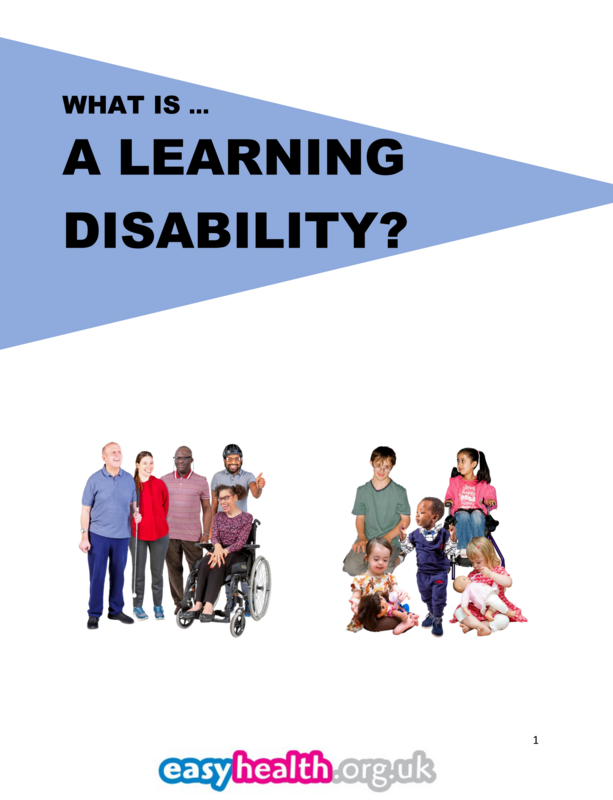 What is a learning disability easy read leaflet Easy Health