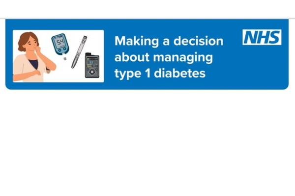 The image shows someone scratching their chin whilst looking at an insulin pen and other diabetes medication and a blood sugar monitor