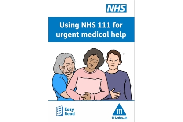 The image has 3 people feeling unwell: 1 who appears holding their jaw, another 1 wincing whilst holding their stomach and the third person also looking unwell with their hand on their lower chest.