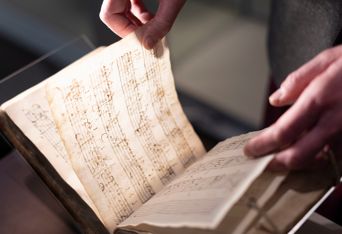 Rare 17th century manuscript of Italian and French lute music.