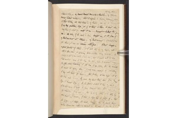 Elizabeth Barrett Browning letter to her sisters from Avignon, 2 October 1846. From the archive of the British Library (Add MS 89761)