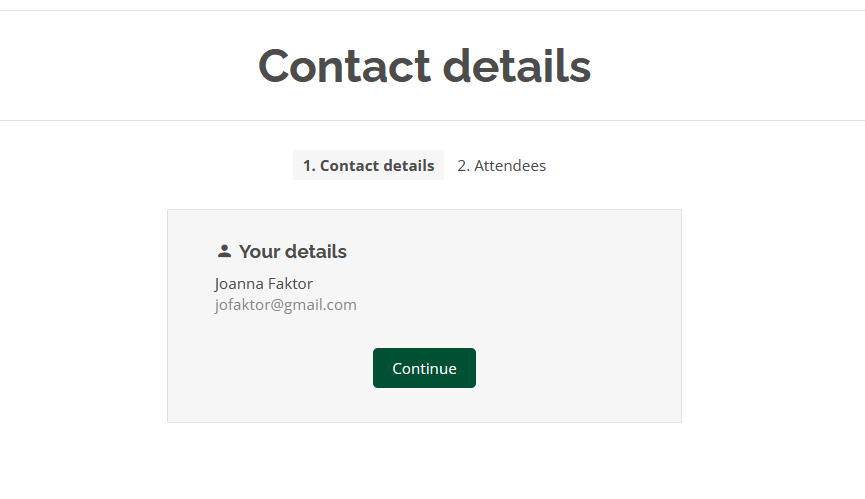 Booker's contact details