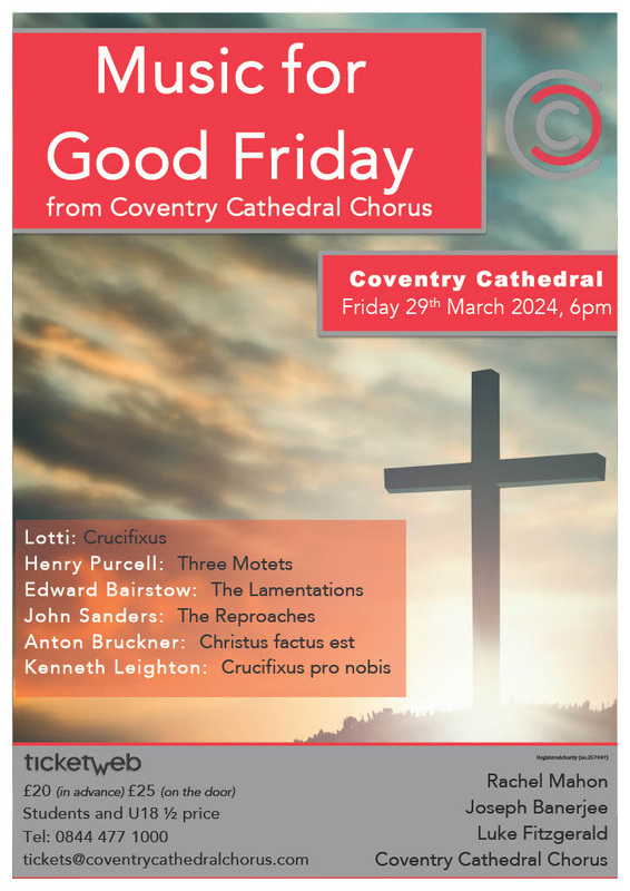 Poster for Music for Good Friday in Coventry Cathedral