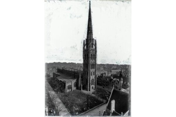 1920s photo of Coventry Cathedral before bombing - by EW Appleby