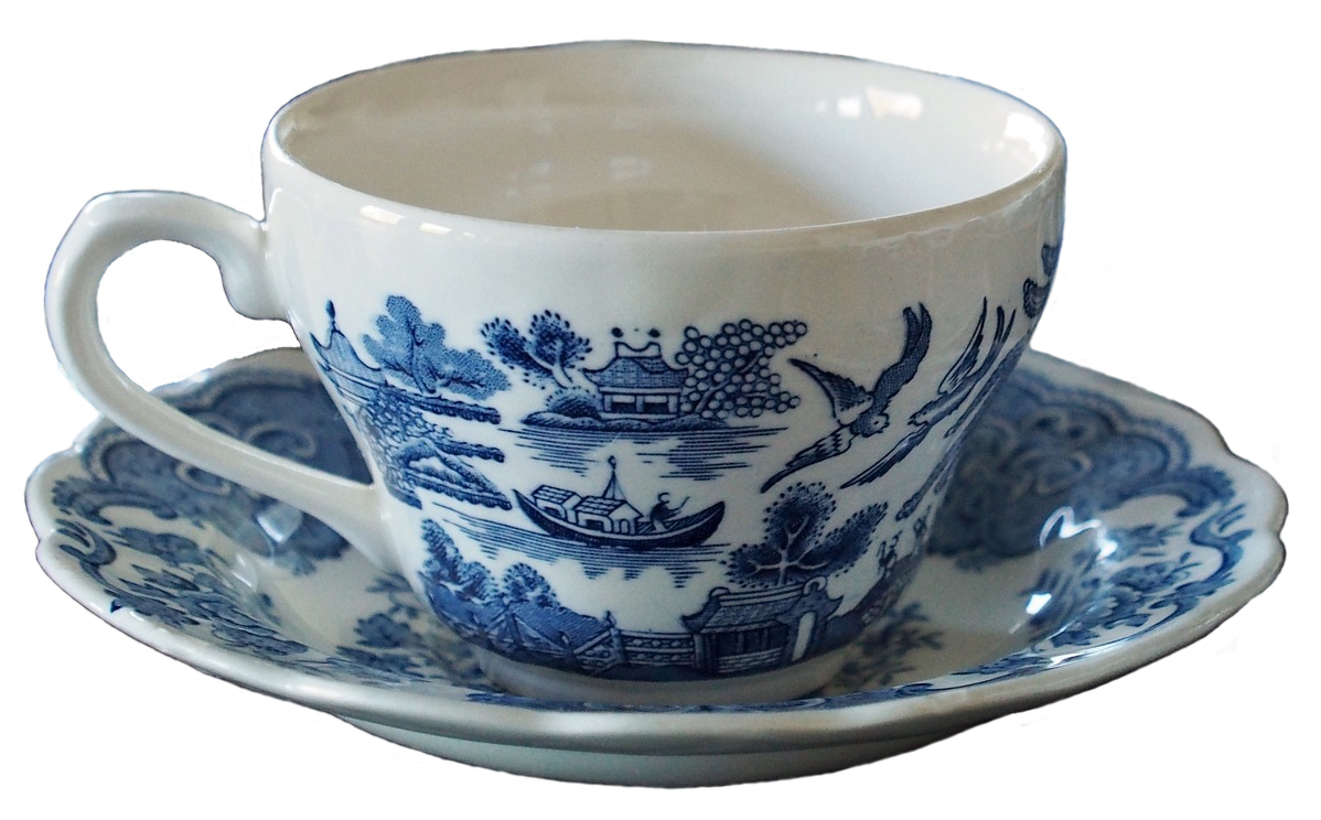 Willow pattern tea cup