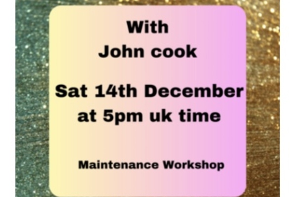 With John Cook  Sat 14th December 5pm UK time