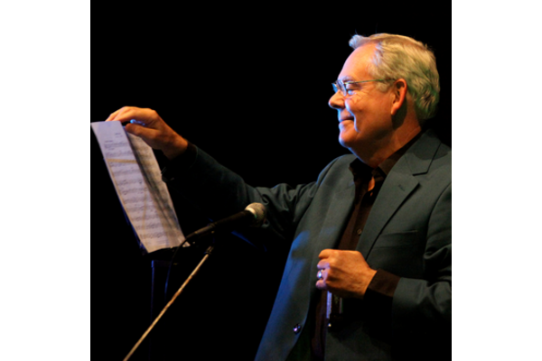 Gerry Ezard on the bandstand