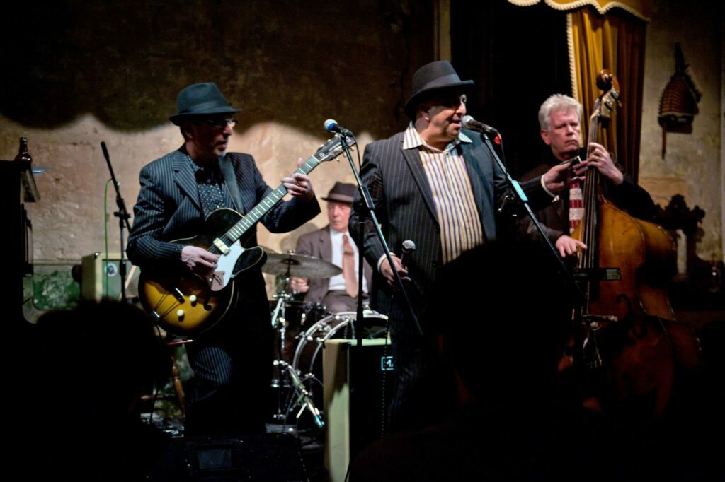 The Untouchables blues band on stage