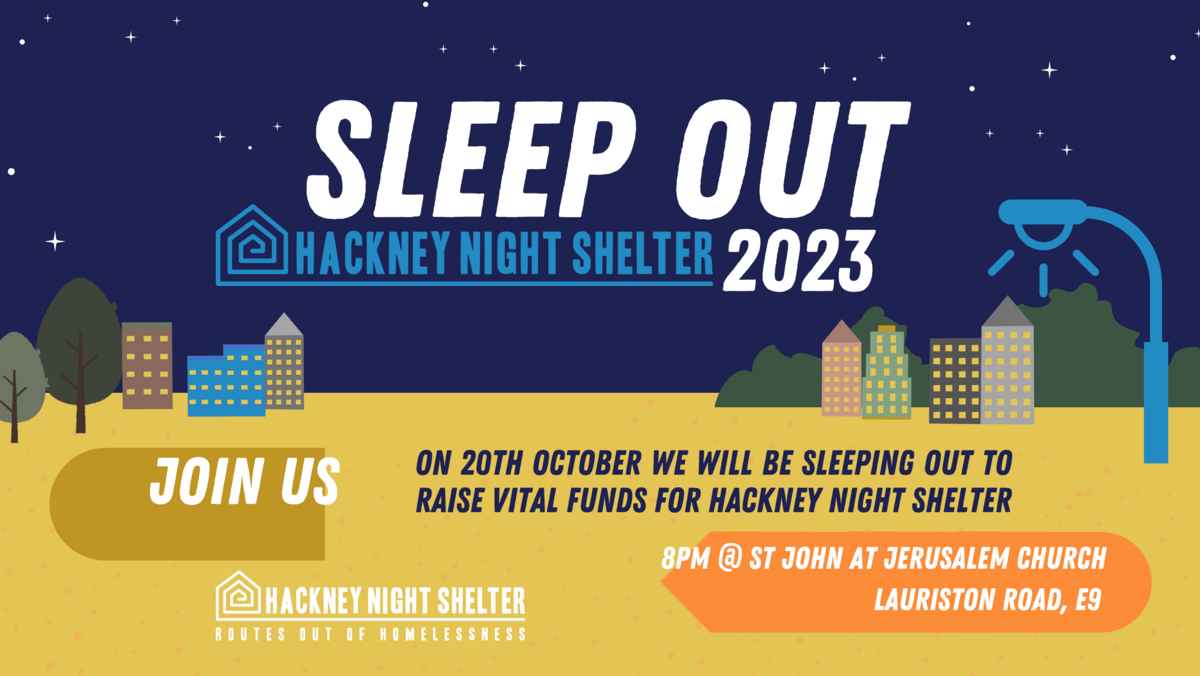 Sleep Out 2023 Hackney Night Shelter