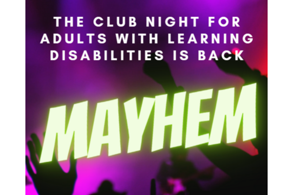 Mayhem club night flyer