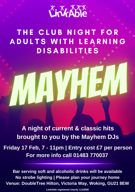 Mayhem club night flyer 