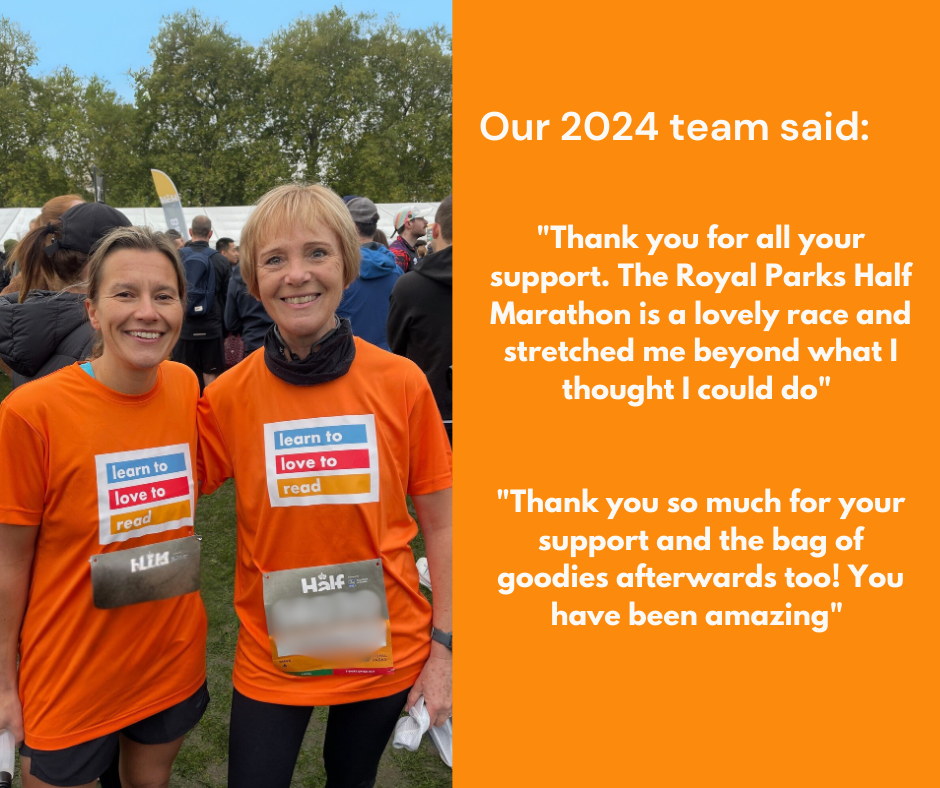 Royal Parks Half Marathon Charity Places two runners from 2024 quotes on experience