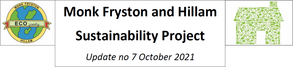Monk Fryston and Hillam Sustainability Project Update #7