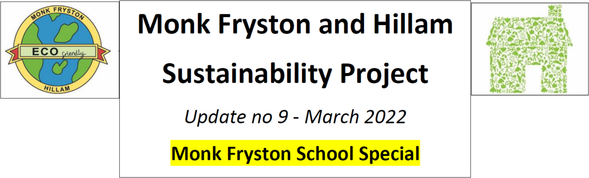 Monk Fryston and Hillam Sustainability Project Update #9