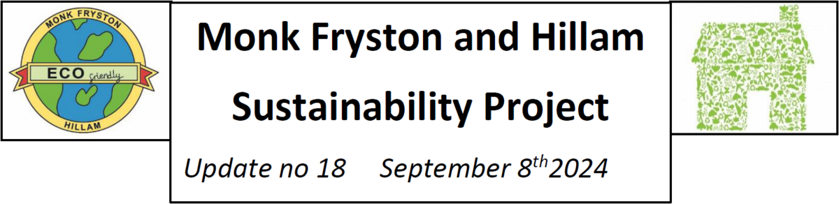 Monk Fryston and Hillam Sustainability Project Update #18