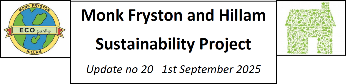 Monk Fryston and Hillam Sustainability Project Update #20
