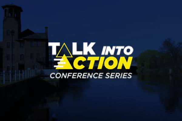 Talk into Action conference logo