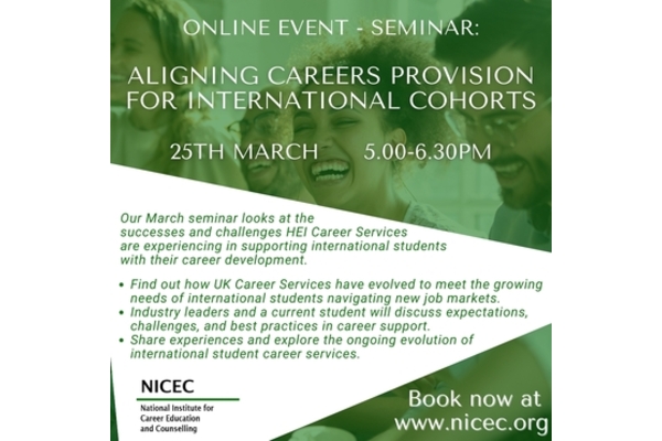 NICEC Seminar: Aligning Careers provision for International cohorts