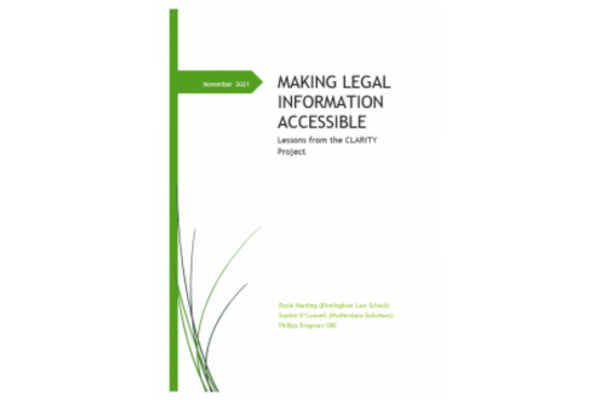 Cover of the CLARiTY Project report