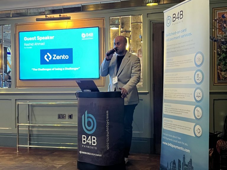  Zento’s CEO, Rashid Ahmad, shared the difficulties of opening a business account in Denmark at B4B’s Annual Client Forum.